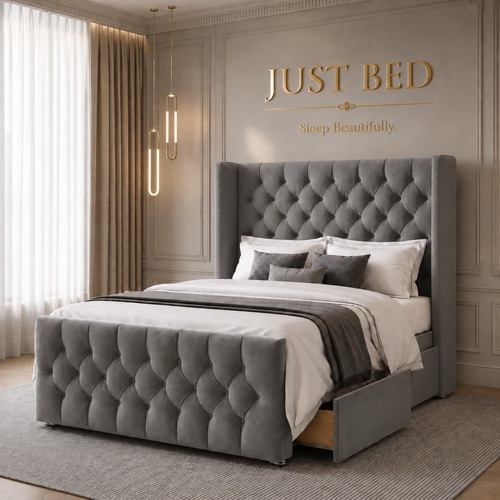 Luxury divan bed set - bed, with