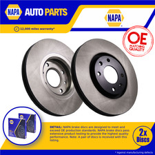 2x Brake Discs Pair Vented