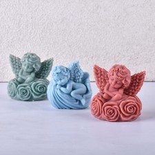 3D Angel Candle Silicone Mold