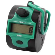 Office Table Handheld 5 Digit Numbers LCD Display Tally Click Counter Seagreen