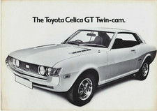 Toyota Celica 1600 GT Twin Cam Coupe 1974-1975 UK Market Foldout Sales Brochure