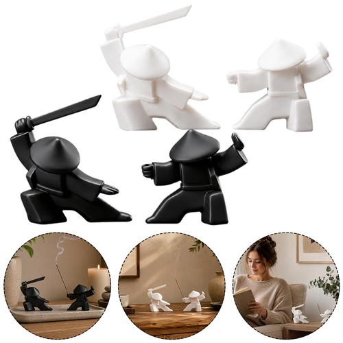 Samurai figurine incense - 2x,