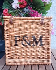 F&M Large Wicker Hamper Basket