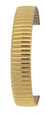 Gold Tone 18mm Stainless Steel Expanding Watch Strap Bracelet.