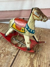 Vintage Rocking Horse Tin Toy