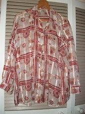 Vintage FALMER Clothing Ladies Blouse Made In India Lightweight Size L/XL in VGC
