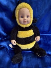 Anne Geodes Bumble Bee Doll Soft Toy Plush  9 Inches Vintage