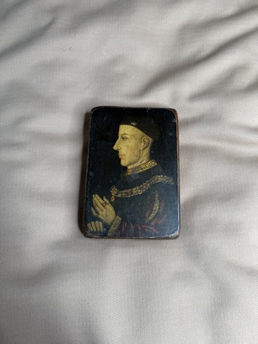 Antique miniature oil painting - miniature,
