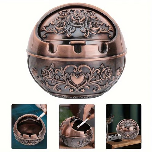 Ashtray metal cigarette - metal,