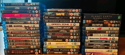 45x blu ray - movies, films