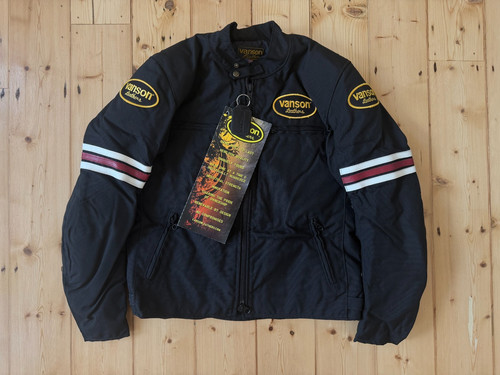 Vanson leathers black - leathers,