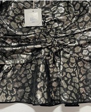 Sass & Bide Rhythm Maker Skirt Size 10 Mini Metallic BNWT Rrp $490 Ruffles Frill