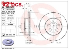 X2 PCS FRONT BRAKE DISC ROTOS