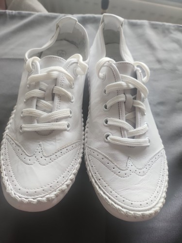 Ladies pavers leather laced - leather,
