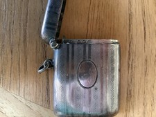 Antique Silver vesta Case 1924