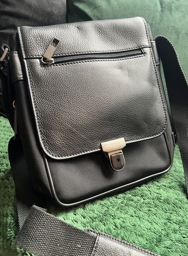 Kenneth cole black leather bag - leather,