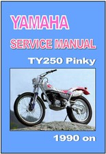 YAMAHA Workshop Manual TY250 TY250R mono Pinky 1990 1991 1992 on Service Repair