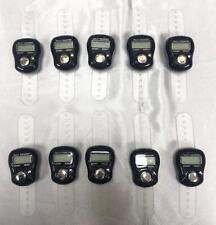 Tally  Black Finger Ring Digital Tasbeeh Tally Counter Timer Religious Row Gift