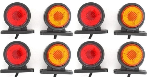 24v led red amber - 8x,