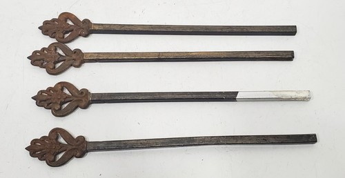 Victorian metal curtain rod - victorian,