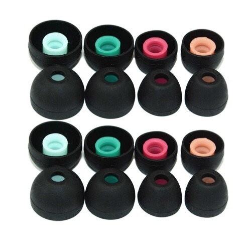 16pcs silicone ear earbuds - silicone, in-ear