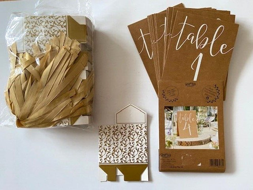 Wedding cake favour 100 golden - wedding,