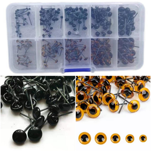 100pcs 12mm doll eyes glass - 3-12mm,