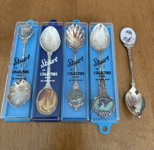 Five vintage silver plated - five,