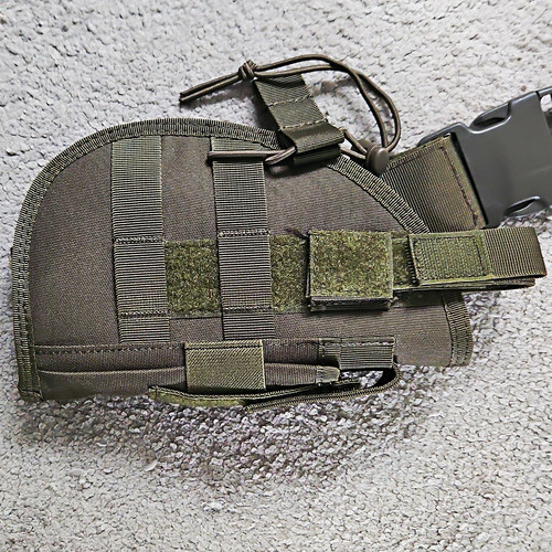 Green nylon drop leg tactical - drop-leg,