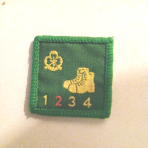 Girl guide walking badge - guide,