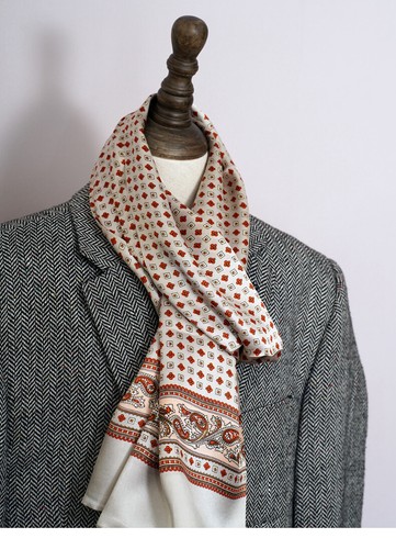 Men 100 silk paisley scarf - men's,