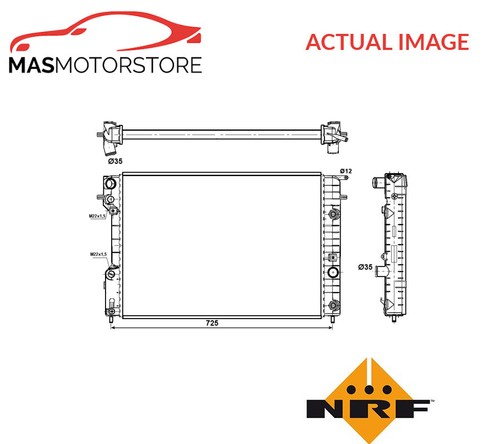 Engine cooling radiator - engine,