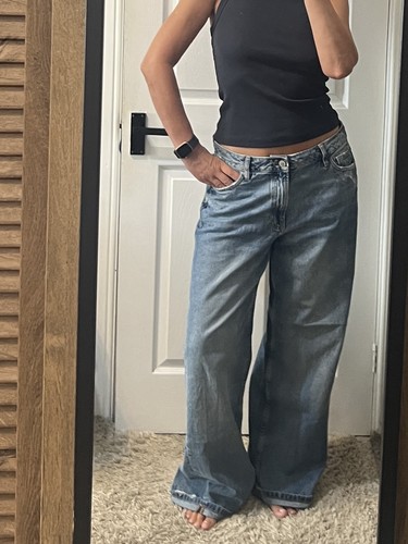 Primark blue wide leg high - blue,