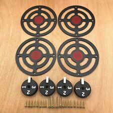 Deluxe Mud Kitchen cooker Rings & Knobs- Black/Red/White Mud Kitchen accessories