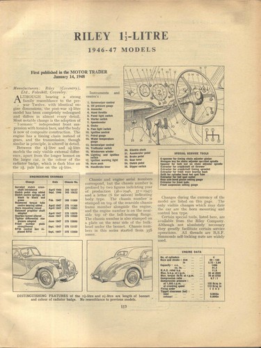 Riley litre 1946 47 - riley, 1½