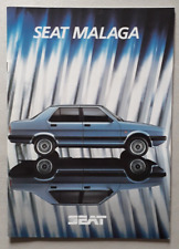Seat Malaga Brochure c.1987 - Saloon Hatchback