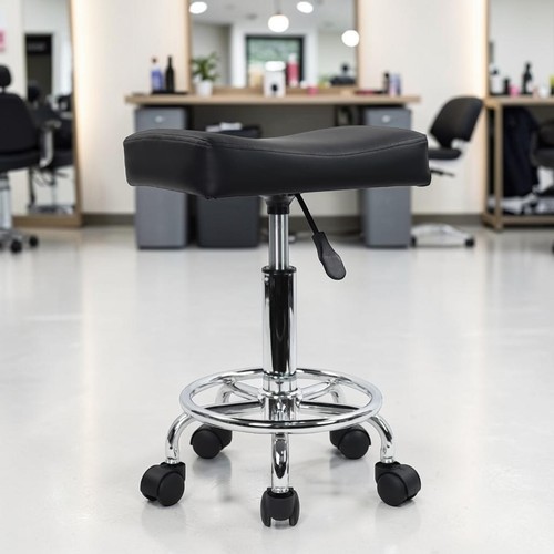 Rolling salon stool height - rolling,