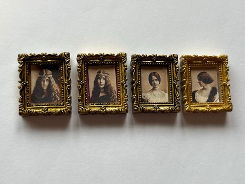 Dolls house framed - dolls, miniature