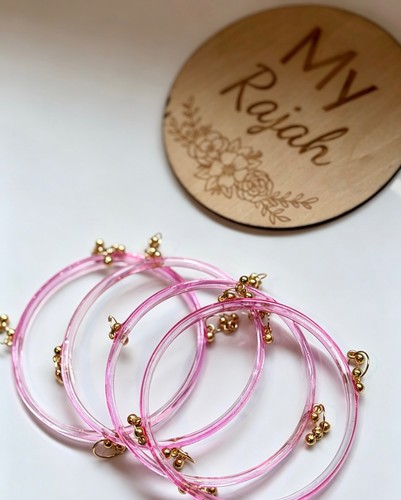 Handmade transparent bangle - handmade,