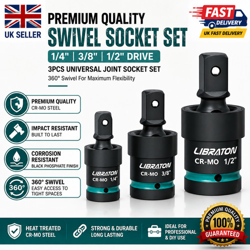 3pcs impact swivel - 3pcs, socket