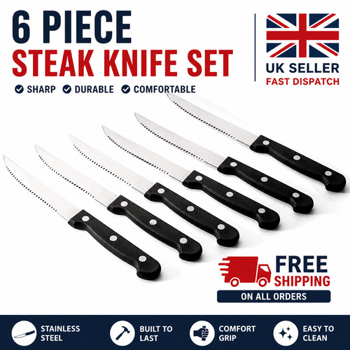 Piece stainless steel - 6, steak