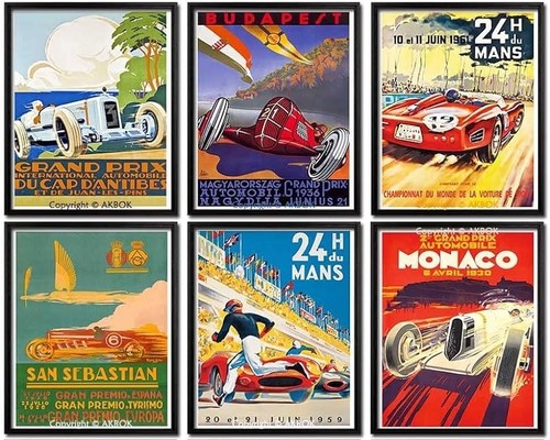 Motor racing metal signs - racing,
