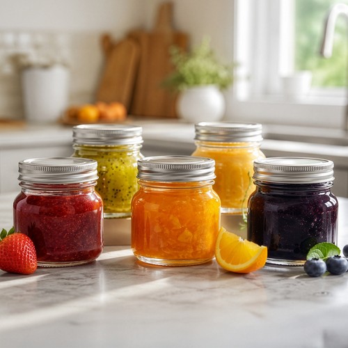 Pack glass storage jars - 12-pack,