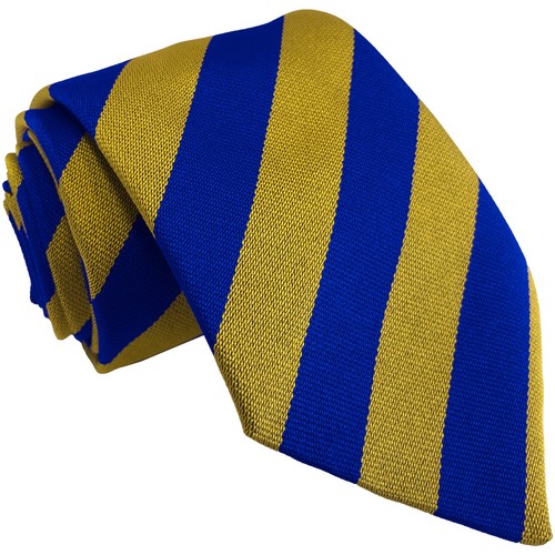Royal blue and gold block - and,