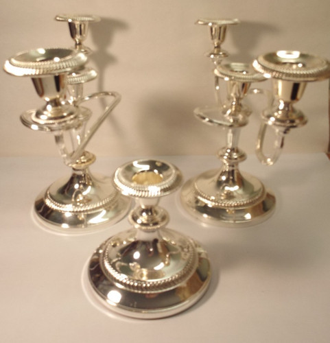 Hbc silver plated candelabra - silver-plated,