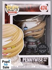 474 Pennywise (with Wig) - Horror - IT - Box Damaged Funko POP