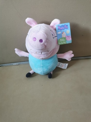 Peppa pig daddy hand puppet - pig,