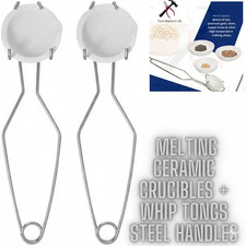 2 Ceramic Crucible Set 3" 250g
