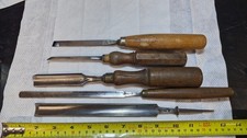 vintage wood turning chisels