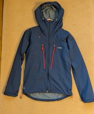 RAB Vapour Rise Alpine Jacket Navy Red Mens Small 40" Chest Windproof Hiking